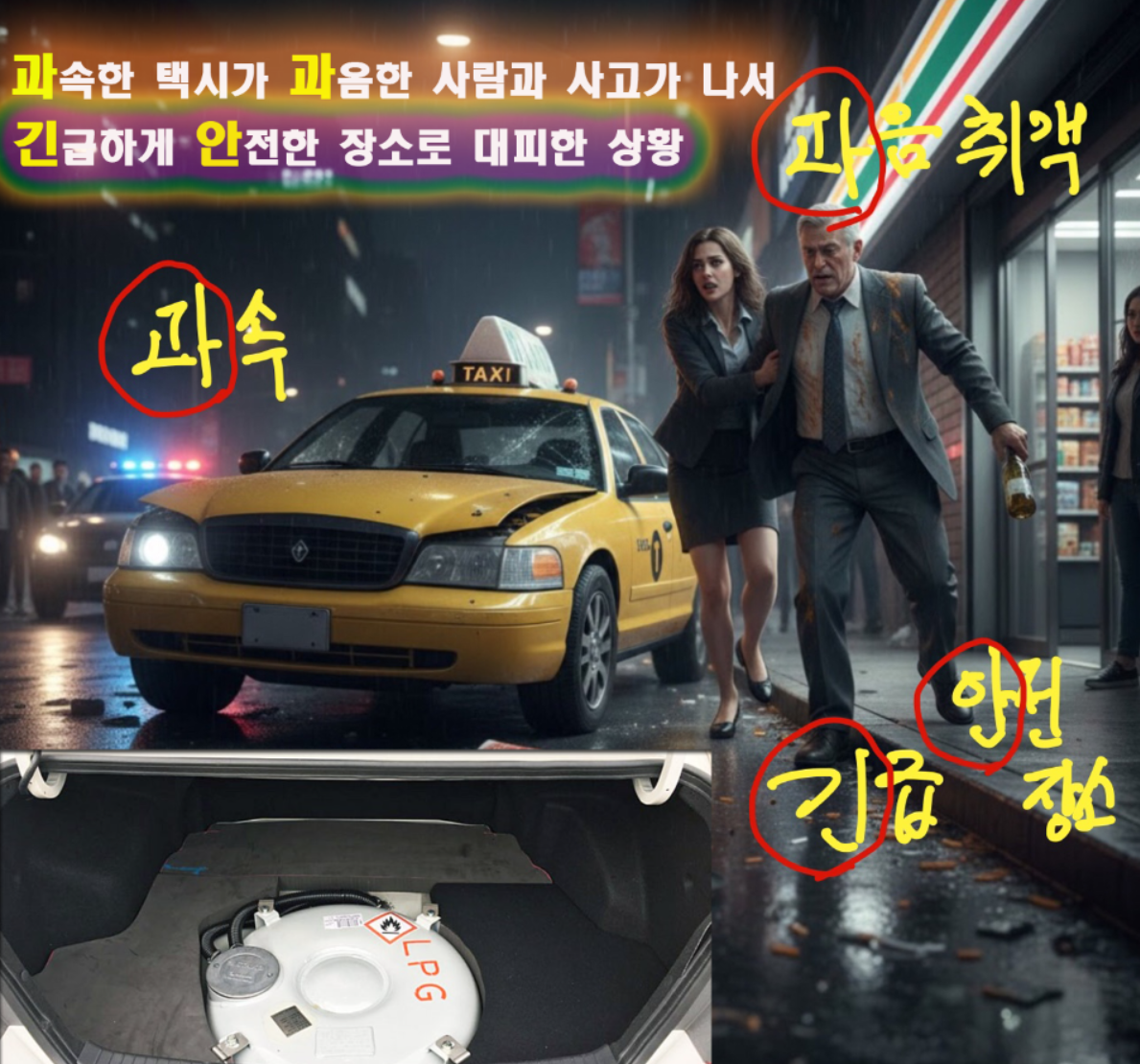 [가스기사실기 암기법] LPG 자동차 안전장치 4가지, ‘과속·과음·긴급·안전’으로 한 번에 끝내기!