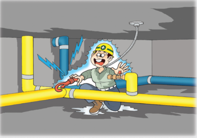 [전기사고사례 #3] 윗집 누수가 부른 비극: 아파트 천장 작업 중 감전 사고 사례