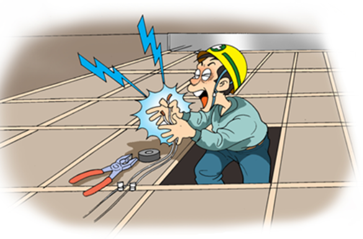 [전기사고사례 #05] 보이지 않는 위험, 천장 속 전선: 병원 개조 작업 중 감전 사고 사례