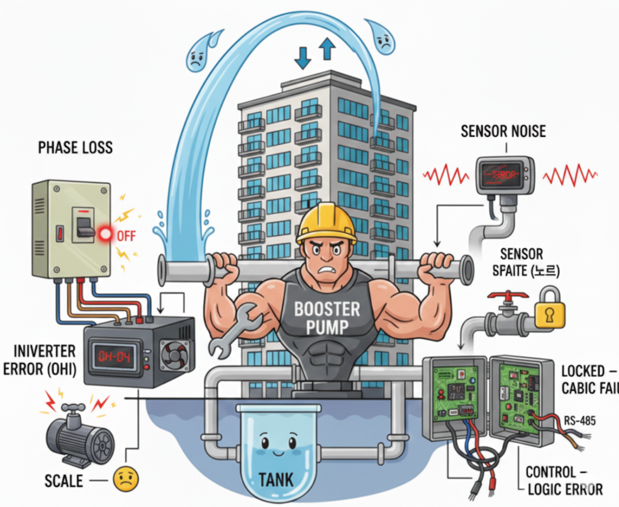 부스터펌프 troubleshooting
