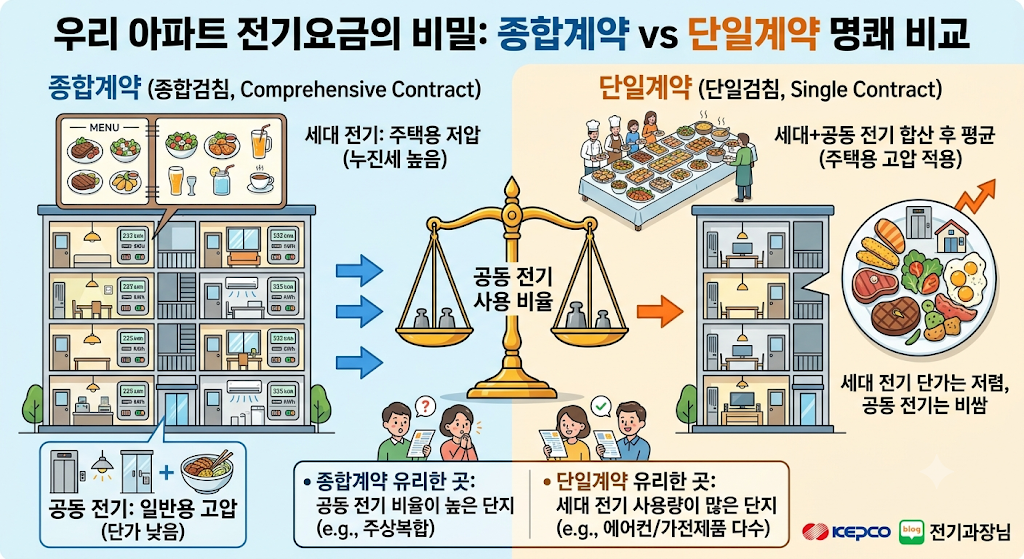종합과 단일계약